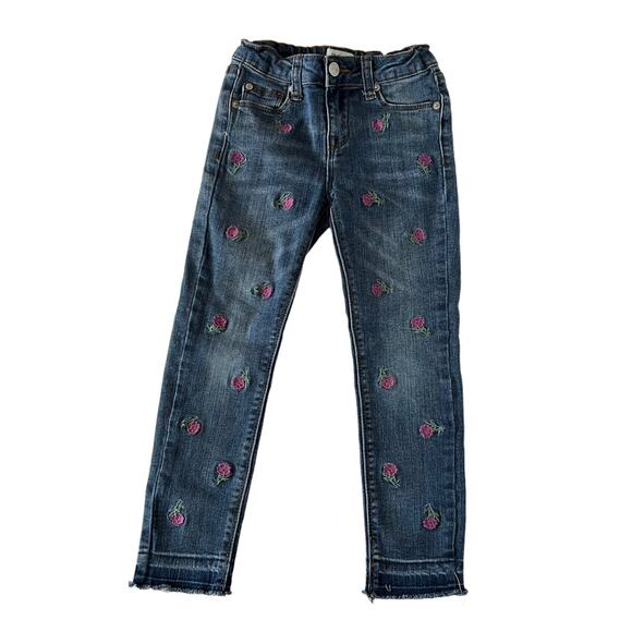 Hudson Embroidered Flower Jeans - Picture 1 of 8